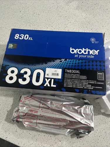 AUTHENTIQUE - TONER NOIR BROTHER TN830XL - SAC OUVERT TN-830XL