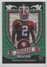 2021 Panini Prizm Draft Picks Crusade Green Wave Patrick Surtain II #178 1in4