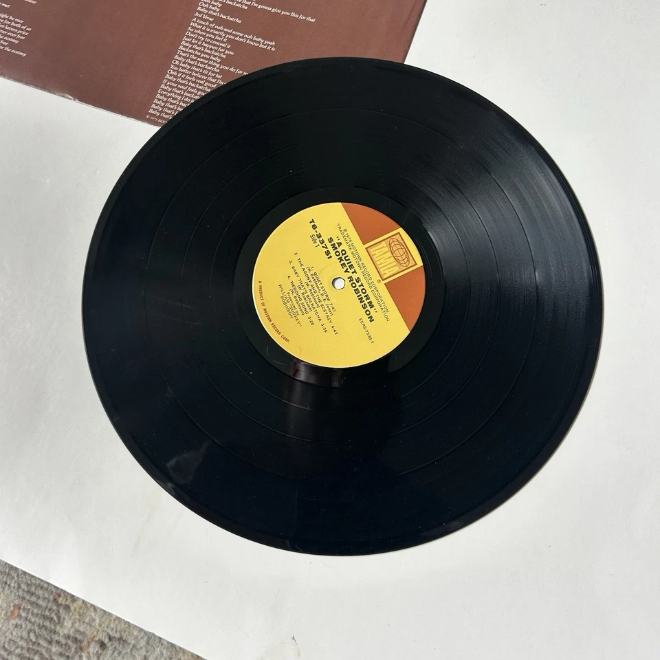 Smokey Robinson  A quiet storm OG 1975 US 1st Press Tamla Complete W/Sleeve! - Image 3 of 4