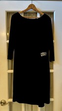 Little Black Dress Evan Piccone Jeweled Side Runched Womens Pencil Size 16