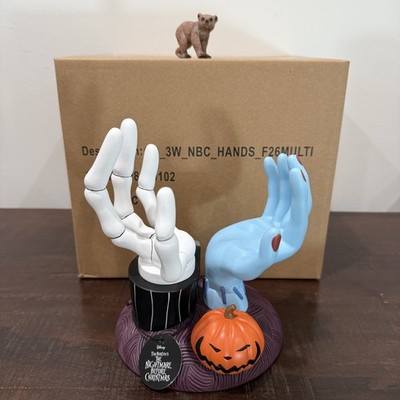 Bath Body Works Nightmare Before Christmas Jack Sally Hands Candle Holder NEW