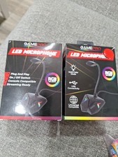 GAME PRO GAMING MICROPHONE LED MICROPHONES USB MULTICOLOR LOT OF 2