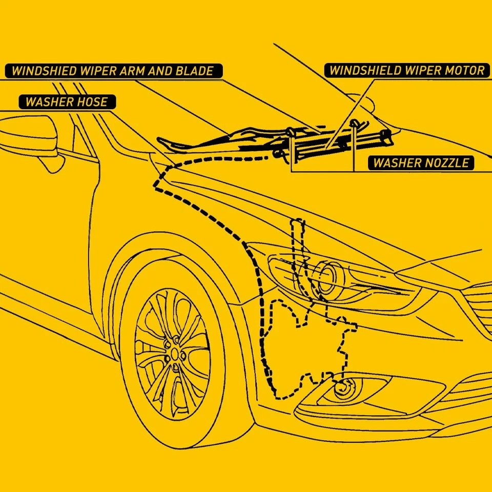 2x Front Windshield Washer Nozzle Spout Jet For 55157319AA Dodge Nitro 2007-2011 - image 4 of 4