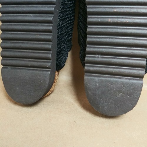 Arcopedico by Elio Parodi Knit Mesh Slides Black Size 9 Crochet Sandals - Picture 7 of 21