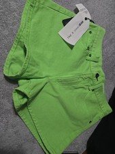 Womens RAG BONE Size 24 Electric Lime Justine Jean Shorts. Brand New With Tags