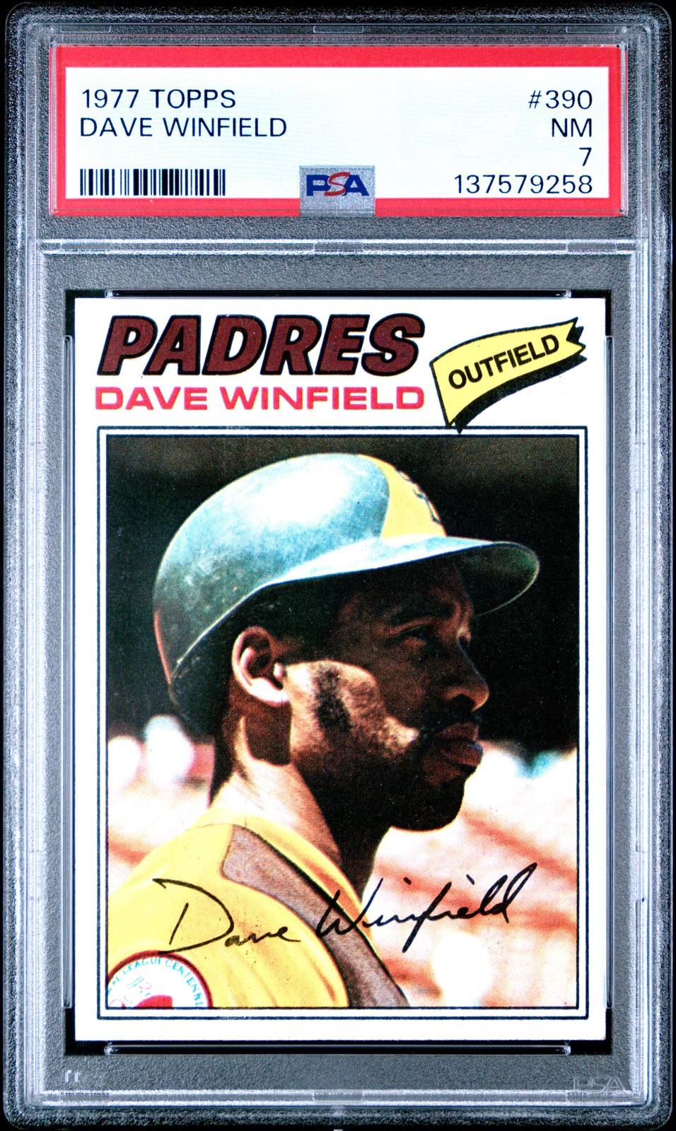 1977 TOPPS #390 DAVE WINFIELD PSA 7