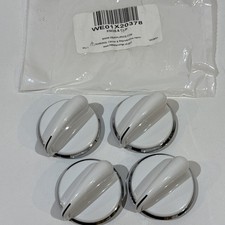 NEW Genuine GE WE01X20378 Washer/Dryer Knob White LOT OF 4  FREE SHIPPING 