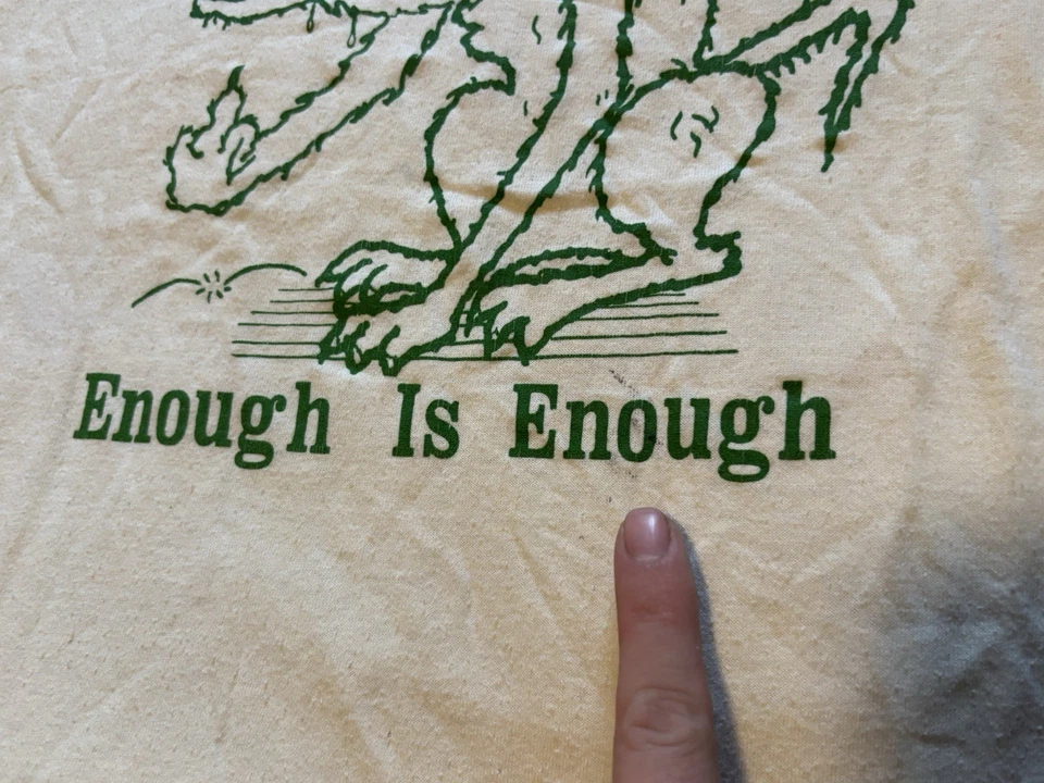 Camisa UAW De Colección Para Hombres XL 80s Bad Wolf Finger I’m About To Develop An Attitude Foto 3 de 4