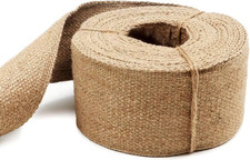 Jute Burlap Webbing Ribbon - 3.15" X 9.83 Yards Upholstery Webbing for Chairs, F