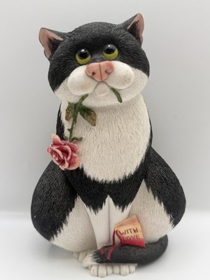 Comic Curious Cats With  Love Figurine - 2005 - A6041 Feline Cat