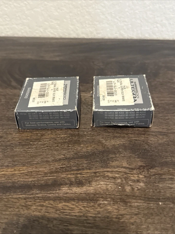 2 Pares Nuevas Zapatas de Freno Pinza Shimano 600 Ultegra, Pastilla, Nuevo de Lote Antiguo Foto 3 de 4