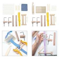 Wooden Peg Loom Weaving Tool Set for DIY Projects