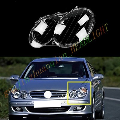 For Mercedse-Bens CLK 2004-2006 Left Side Headlight Lens Cover Clear Shell