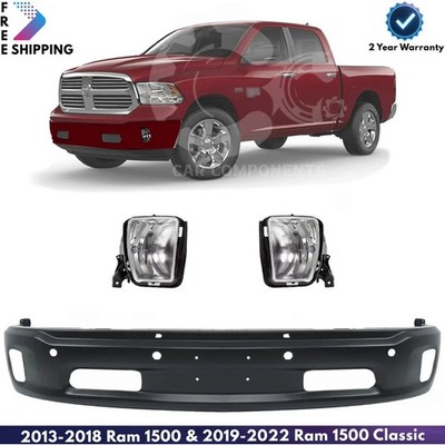Front Bumper Paintable Kit For 2013-2018 Ram 1500 & 2019-2022 Ram 1500 Classic