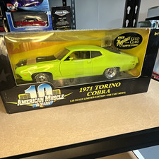 Ertl Collectibles American Muscle 1971 Ford Torino Cobra 118 Diecast Green Ertl Collectibles American Muscle 1971 Ford Torino Cobra 118 Diecast Green