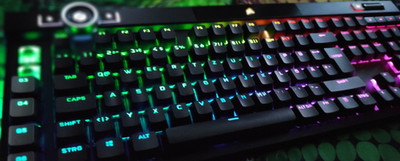 Corsair K100 RGB Gaming-Tastatur QWERTZ, beleuchtet, schwarz, verkabelt