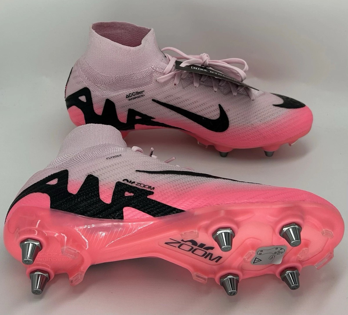 Size 7 Nike Zoom Superfly 9 Elite SG-Pro Pink Soccer Cleats Men's