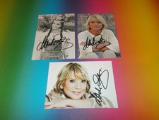 3 x Uschi Glas sexy  signed signiert signed Autogramm auf Autogrammkarte