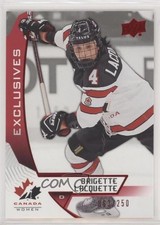 2019 Upper Deck Team Canada Juniors Exclusives /250 Brigette Lacquette #54 00gy