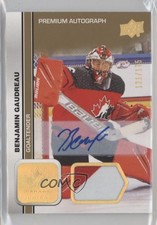 2023 Team Canada Juniors Men's U-20 /175 Benjamin Gaudreau #13 Patch Auto 1e15