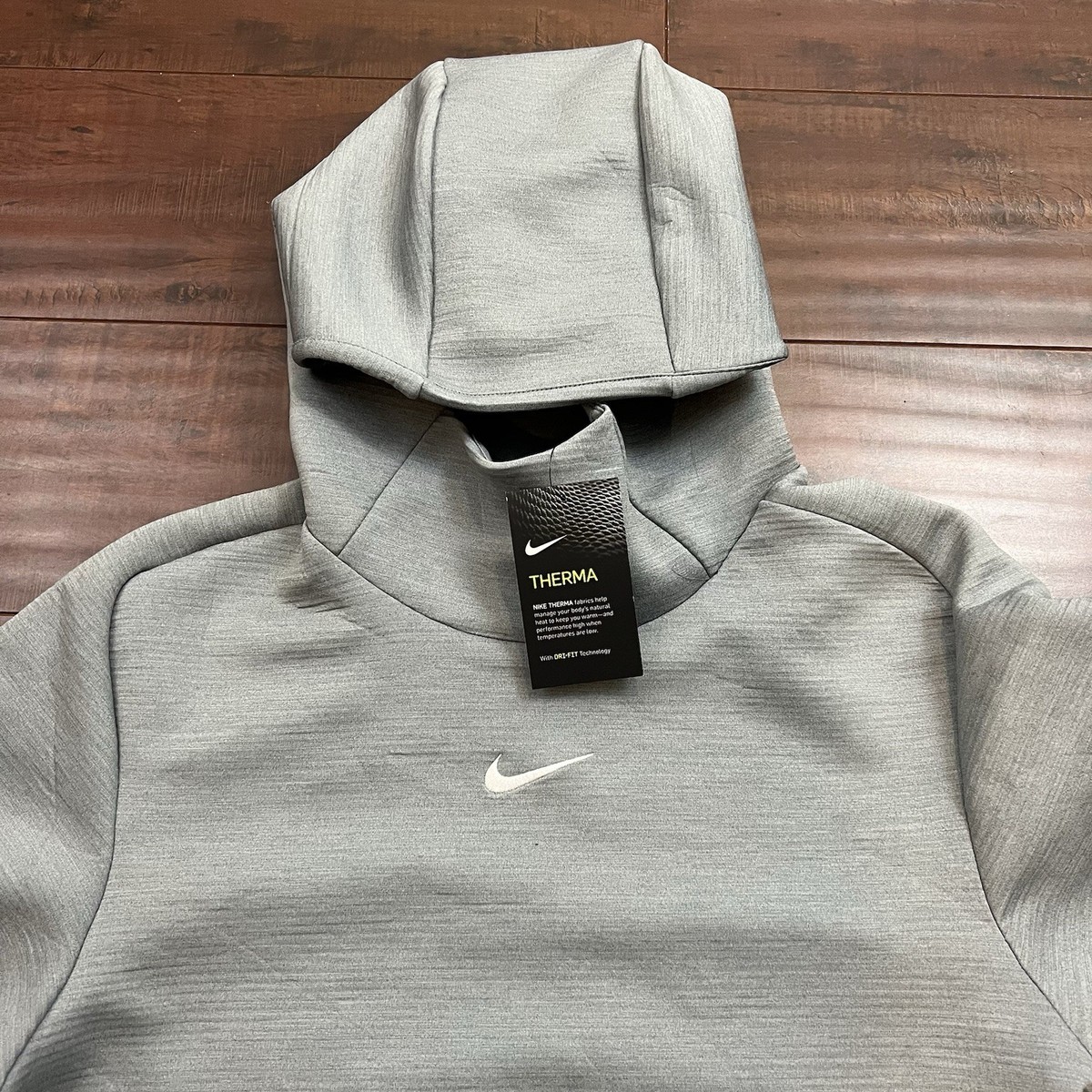 Nike Therma Wear Short Sleeve Travel Hoodie AO5855-063 Men's Size