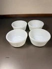 Set Of Four Vintage Milk Glass Custard Bowls/Ramekins