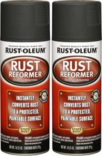 Rust-Oleum 248658 Rust Reformer Spray, 10.25 Ounce (Pack of 2), Black 