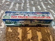 Vintage 1995 Hess Truck - Toy Truck and Helicopter - Meticulous in Box