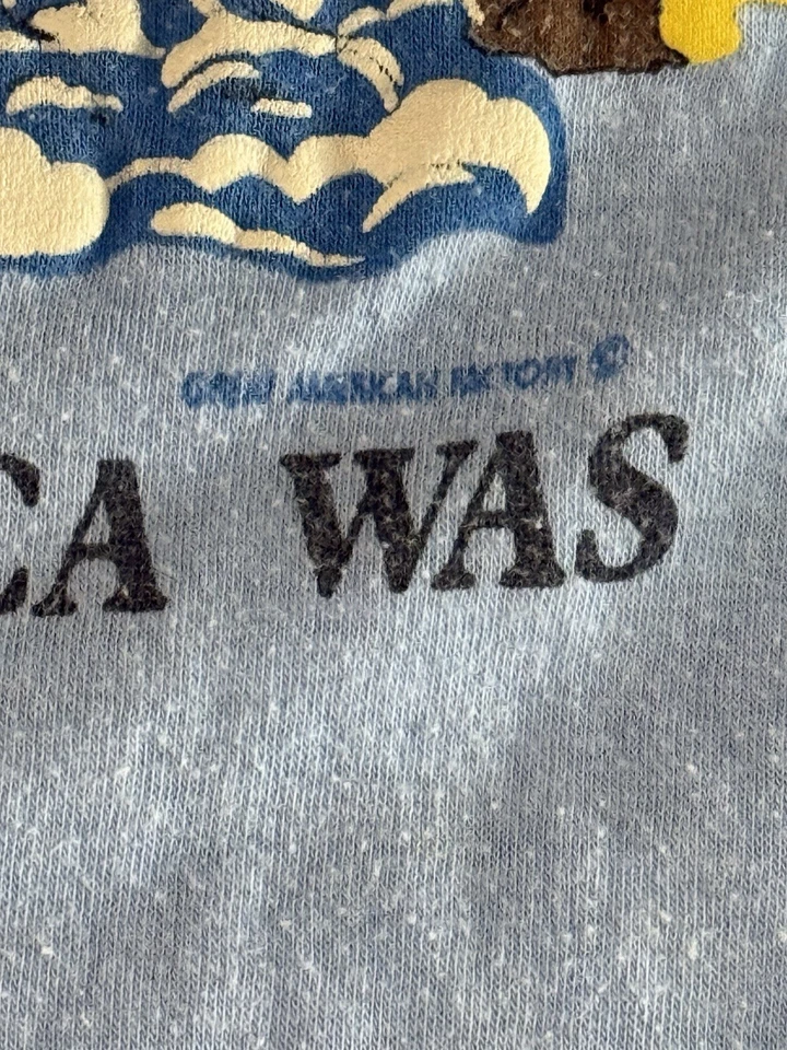 Camiseta Nature Años 80 Idaho Is What America Was Camiseta De Colección Puntada Única Devknit  Foto 3 de 4