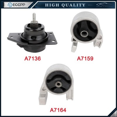 ECCPP Engine Motor Mount 3Pcs For Accent 2006-2011 For Kia Rio Rio5 1.6L A7164