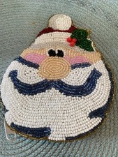 Santa Change Purse Beaded