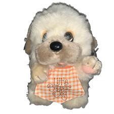 Vintage NWT Applause Little Beggar Dog Plush ORIGINAL Applause Tag Puppy 1982