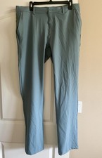 Greg Norman Men  s Performance Flex Waistband Stretch Pants Green 34x34 - NWT