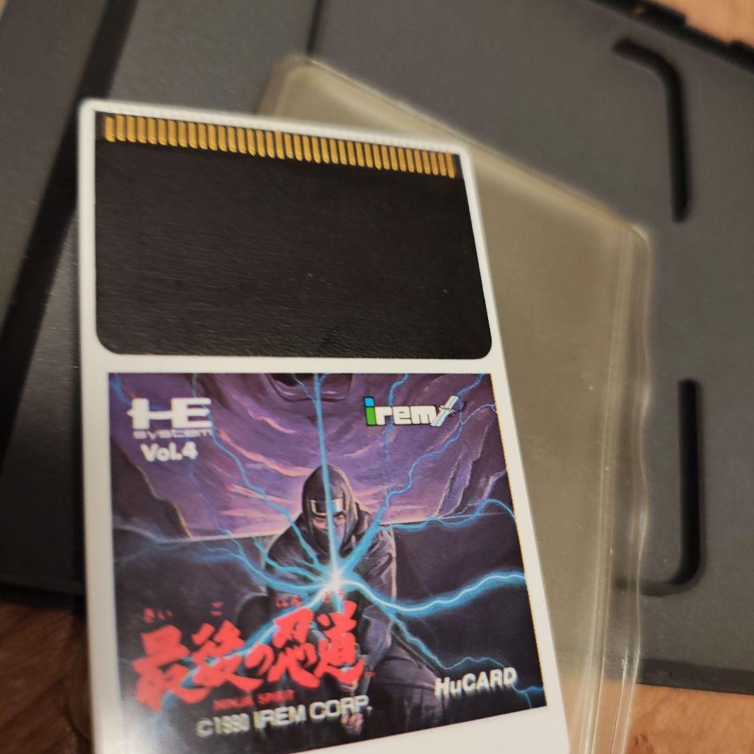SAIGO NO NINDO Ninja Spirit NEC PC Engine 4M Hu Card Video Japan