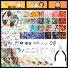 Jewelry Making Kit for Adults - 1660Pcs Crystal Beads Supplies, 28 Colors