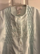 VINTAGE COLLETTE BY MISS Women’s XL ELAINE LONG Cottage Core NIGHTGOWN Granny