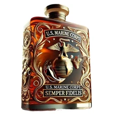 Independent Station Veterans Salute Whiskey Bottle