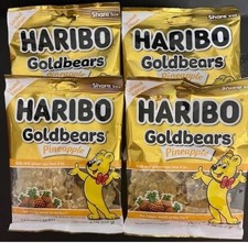 *EDICIÓN LIMITADA* Haribo "PIÑA" Gummi Bears Gummy Candy {4 BOLSAS}