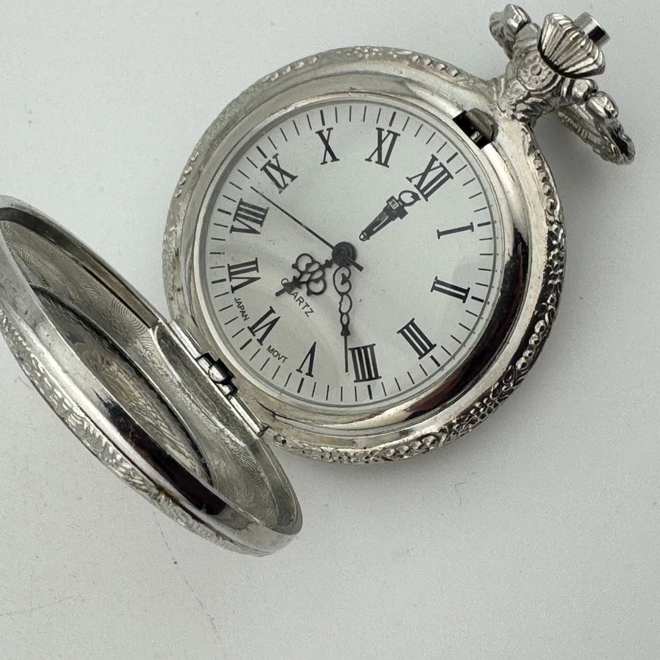 Vintage Half Dollar Coin Liberty Pocket Watch Men Silver Half Hunter New Battery - Image 2 of 4