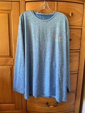 Vineyard Vines Men’s XXL performance Shirt Long Sleeve Pullover Whale blue EUC 