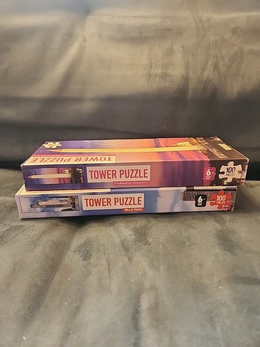 Kappa Jigsaw 100 Piece Puzzles 5.5”x18.25” Washington Monument/ Willis Tower - Picture 6 of 9