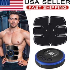 New Abdominal Muscle Stimulator ABS Trainer Belt Portable Massager Rechargeable