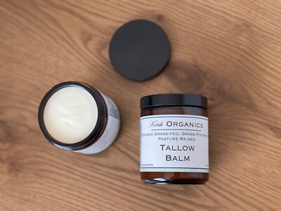 Organic 100% Grass-Fed Grass-Finished Pasture Raised Tallow Balm