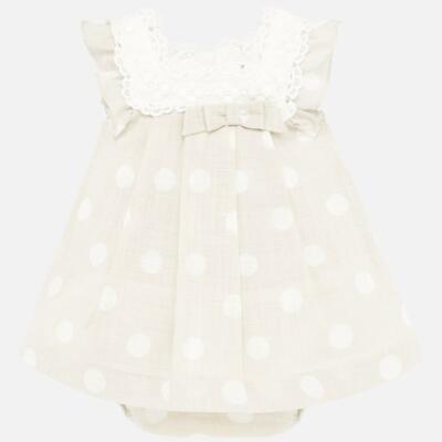 ABITO VESTITO TUTINA NEONATA MAYORAL 1871 062 LINO POIS ORIGINALE