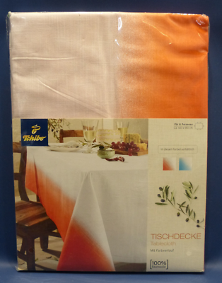 TCM Tchibo Tischdecke Tablecloth mit Farbverlauf für 6 Personen ca. 140 x 180 cm
