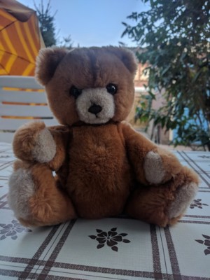 Steiff Teddy Petsy 0230/28 012051 Light Brown 11 inch with Button