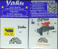 P-38H Lightning Photoetched, 3D, Precolored Instrument Panel #4891 1/48 Yahu
