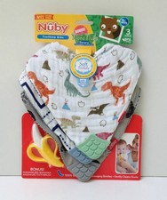nuby muslin teether bib