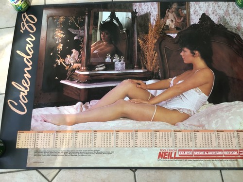Vintage 1988 Sexy Glamour Girl Wandkalender - Werbemittel von Neill