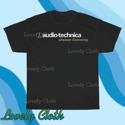 New Audio-Technica LOGO Cotton Men_s T-Shirt Funny Size S to 5XL